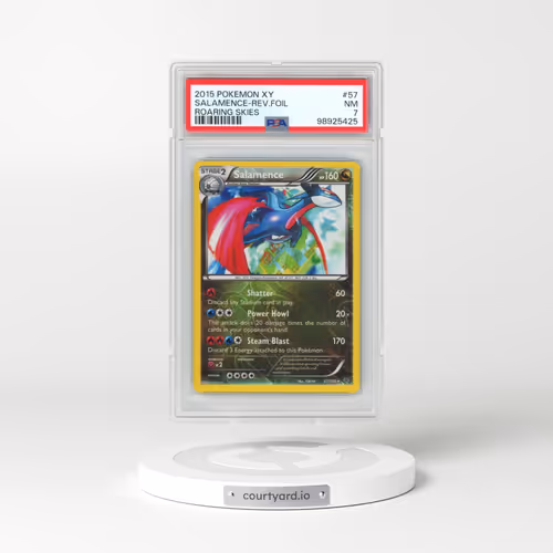 2015 Pokémon XY Roaring Skies #57 Salamence - Reverse Foil (PSA 7 NM)