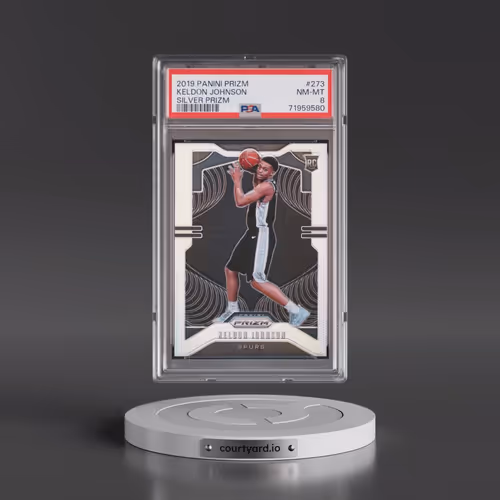 2019 Panini Prizm #273 Keldon Johnson - Silver Prizm (PSA 8 NM-MT)
