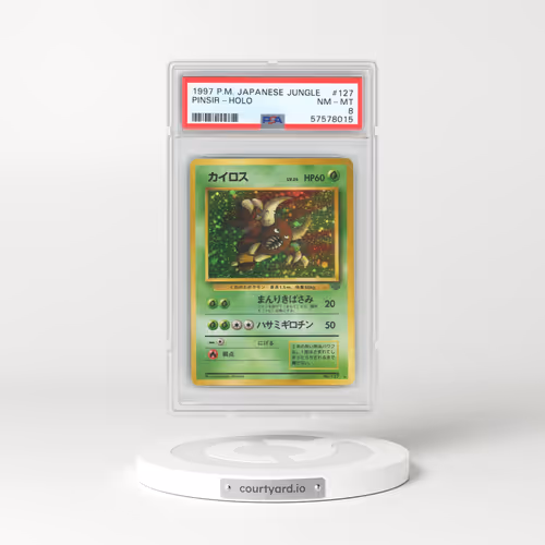 1997 Pokémon Jungle #127 Pinsir - Holo (PSA 8 NM-MT)