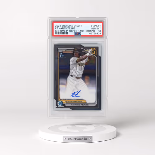 2024 Bowman Draft Chrome Prospect Autographs #CPAKT Kavares Tears (PSA 10 GEM MINT)