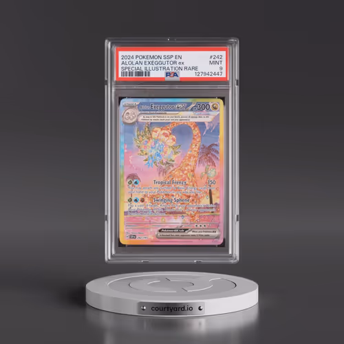 2024 Pokémon Ssp EN-Surging Sparks #242 Alolan Exeggutor EX - Holo Special Illustration Rare (PSA 9