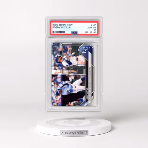 2025 Topps Now #105 Bobby Witt Jr. (PSA 10 GEM MINT)