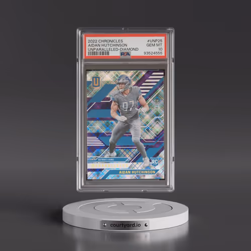 2022 Panini Chronicles Unparalleled #UNP25 Aidan Hutchinson - Diamond (PSA 10 GEM MINT)