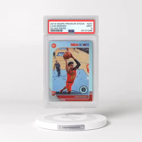 2019 Panini Hoops Premium Stock #207 Cam Reddish - Silver Prizm (PSA 9 MINT)