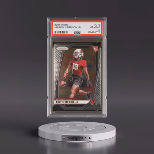 2024 Panini Prizm #375 Marvin Harrison Jr. (PSA 10 GEM MINT)