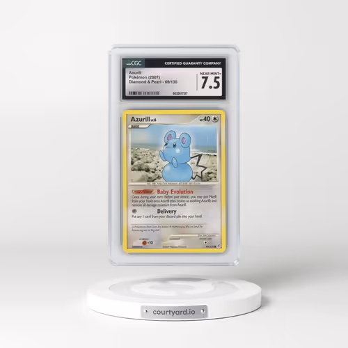 2007 Diamond & Pearl #69/130 Azurill (CGC 7.5 NM+)