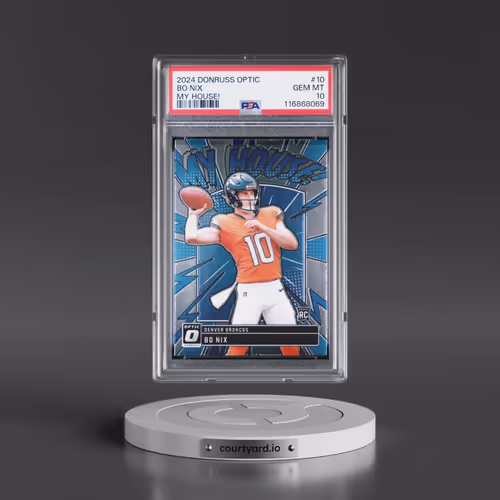 2024 Panini Donruss Optic My House! #10 Bo Nix (PSA 10 GEM MINT)