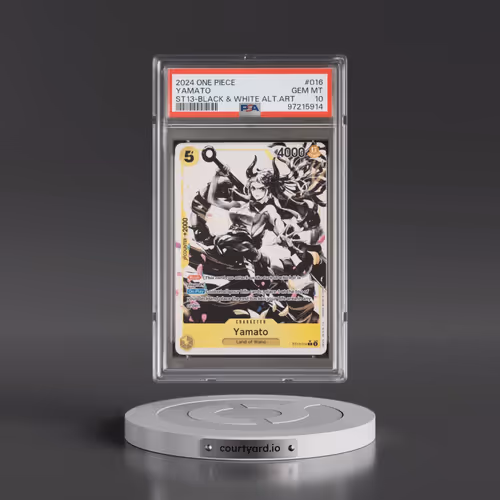 2024 One Piece Ultra Deck ST13-the Three Brothers #016 Yamato - Black & White Alternate Art (PSA 10