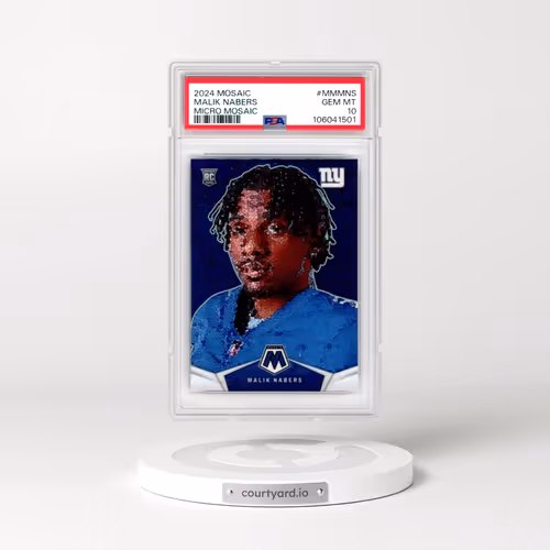 2024 Panini Mosaic Micro Mosaic #MMMNS Malik Nabers (PSA 10 GEM MINT)