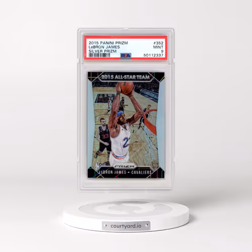 2015 Panini Prizm #352 LeBron James - Silver Prizm (PSA 9 MINT)