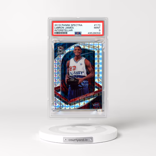 2019 Panini Spectra #173 LeBron James - Interstellar (PSA 9 MINT)