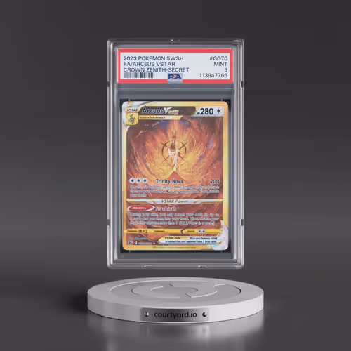 2023 Pokémon Sword and Shield Crown Zenith #GG70 Arceus Vstar - Full Art Secret (PSA 9 MINT)