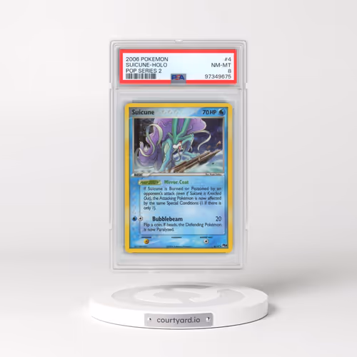 2006 Pokémon Pop Series 2 #4 Suicune - Holo (PSA 8 NM-MT)