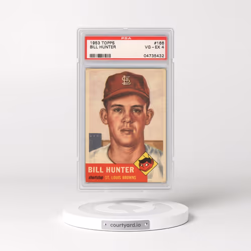1953 Topps #166 Bill Hunter (PSA 4 VG-EX)