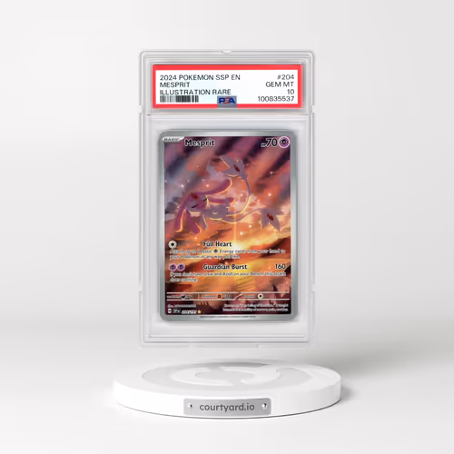 2024 Pokémon Ssp EN-Surging Sparks #204 Mesprit - Illustration Rare (PSA 10 GEM MINT)