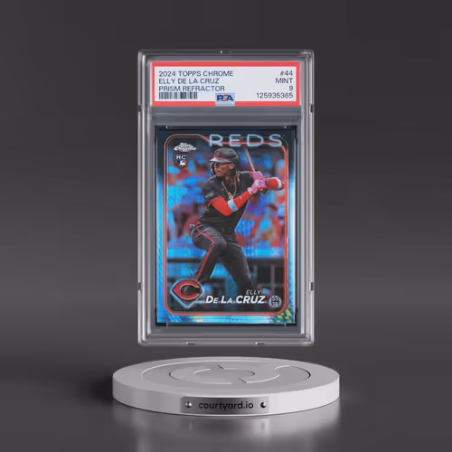 2024 Topps Chrome #44 Elly de La Cruz - Prism Refractor (PSA 9 MINT)