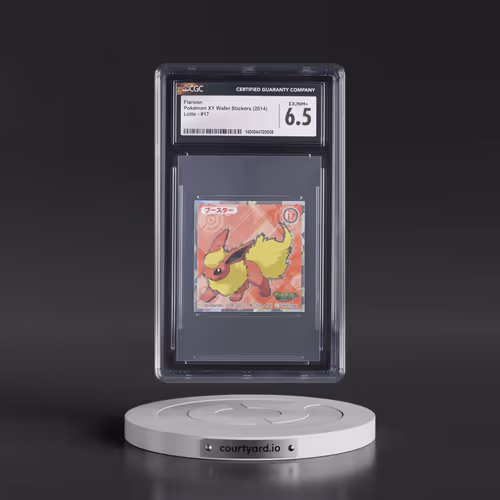 2013 Pokémon XY Wafer Stickers (2014 Lotte) - Japanese #17 Flareon (CGC 6.5 EX-NM+)