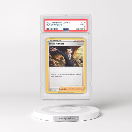 2023 Pokémon CLV-Trading Card Game Classic Venusaur & Lugia EX Deck #019 Boss's Orders (PSA 9 MINT)