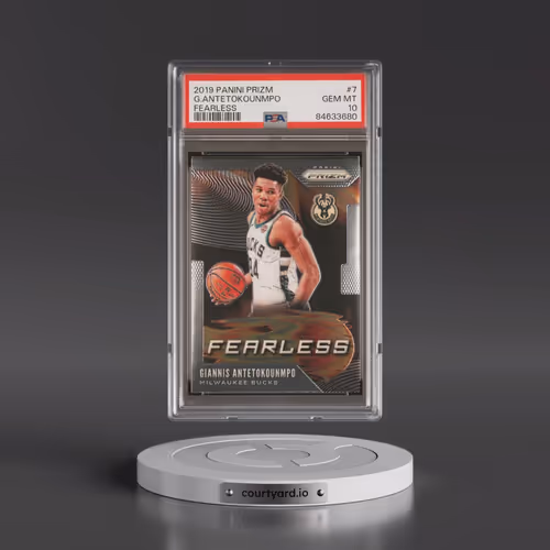 2019 Panini Prizm Fearless #7 Giannis Antetokounmpo (PSA 10 GEM MINT)