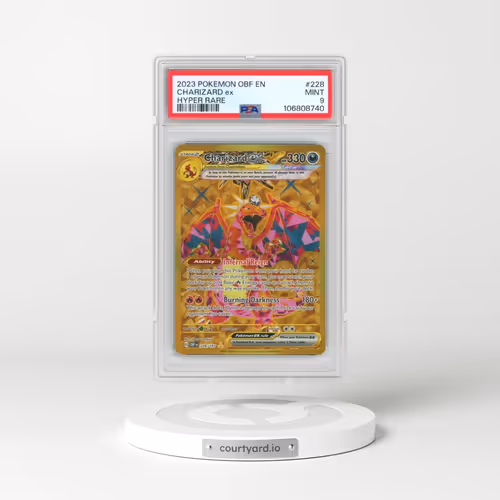 2023 Pokémon Obf EN-Obsidian Flames #228 Charizard EX - Holo Hyper Rare (PSA 9 MINT)