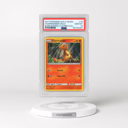 2017 Pokémon Sun & Moon Burning Shadows #18 Charmander - Holo Charizard GX Premium Collection (PSA 10 GEM MINT)