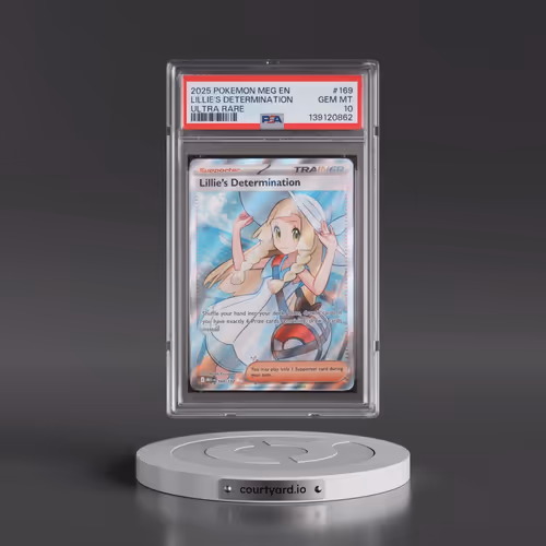 2025 Pokémon Meg EN-Mega Evolution #169 Lillie's Determination - Ultra Rare (PSA 10 GEM MINT)