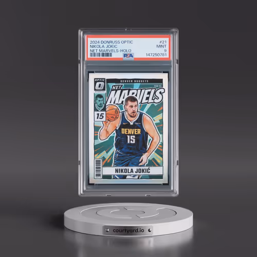 2024 Panini Donruss Optic Net Marvels #21 Nikola Jokic - Holo (PSA 9 MINT)