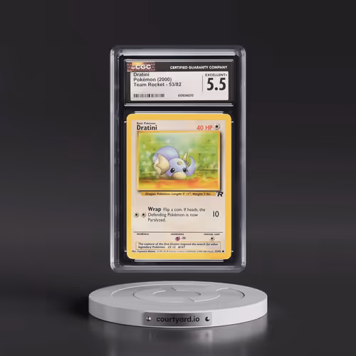 1999 Team Rocket #53/82 Dratini (CGC 5.5 EX+)