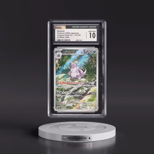 2023 Pokémon Card 151 #174/165 Nidoking - Art Rare Holo (CGC 10 GEM MINT)