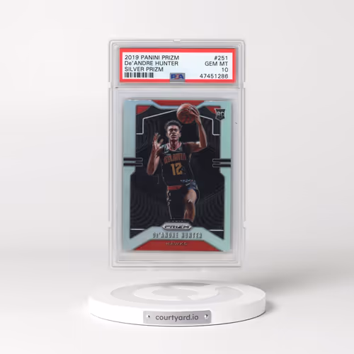 2019 Panini Prizm #251 DE'Andre Hunter - Silver Prizm (PSA 10 GEM MINT)
