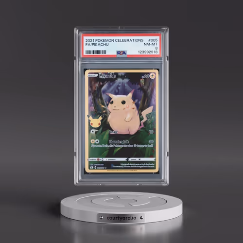 2021 Pokémon Celebrations #005 Pikachu - Full Art (PSA 8 NM-MT)