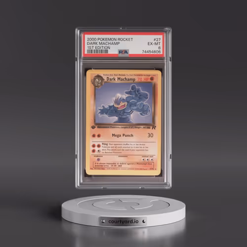 2000 Pokémon Rocket #27 Dark Machamp - 1st Edition (PSA 6 EX-MT)
