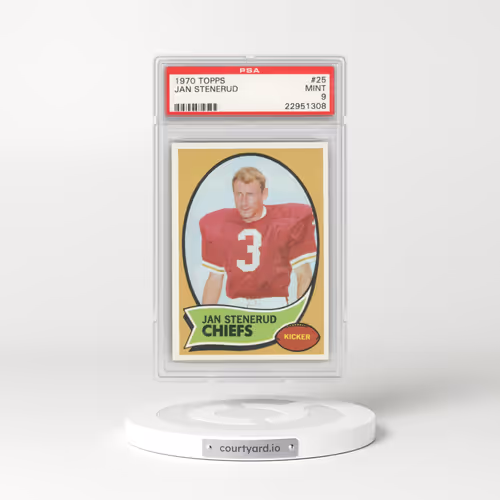 1970 Topps #25 Jan Stenerud (PSA 9 MINT)