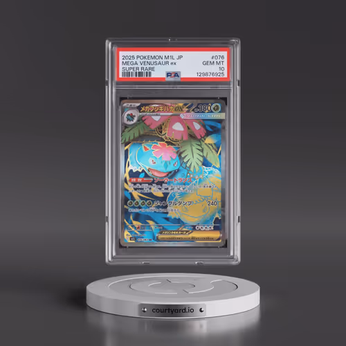 2025 Pokémon M1l-Mega Brave #076 Mega Venusaur EX - Holo Super Rare (PSA 10 GEM MINT)