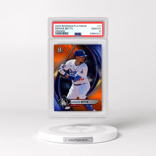 2022 Bowman Platinum #11 Mookie Betts - Orange (PSA 10 GEM MINT)