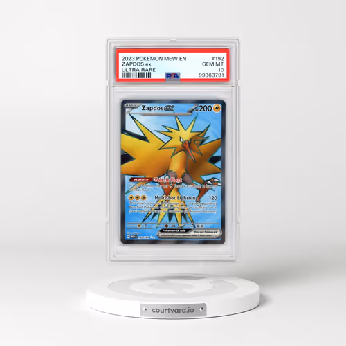 2023 Pokémon Mew EN-151 #192 Zapdos EX - Holo Ultra Rare (PSA 10 GEM MINT)