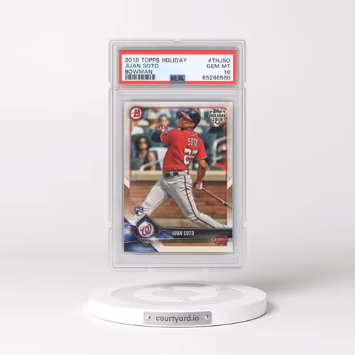 2018 Topps Holiday Bowman #THJSO Juan Soto (PSA 10 GEM MINT)