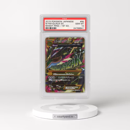 2015 Pokémon XY Bandit Ring #095 M Rayquaza EX - 1st Edition Holo Full Art (PSA 10 GEM MINT)