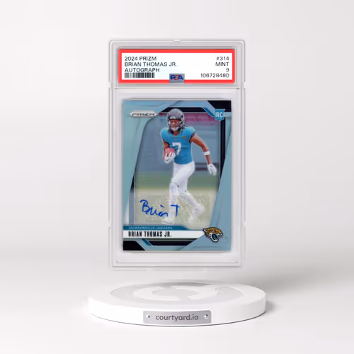 2024 Panini Prizm #314 Brian Thomas Jr. - Autograph (PSA 9 MINT)
