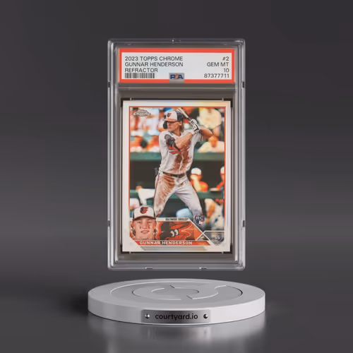 2023 Topps Chrome #2 Gunnar Henderson - Refractor (PSA 10 GEM MINT)
