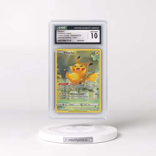2023 Crown Zenith #GG30/GG70 Pikachu - Galarian Gallery Holo (CGC 10 GEM MINT)