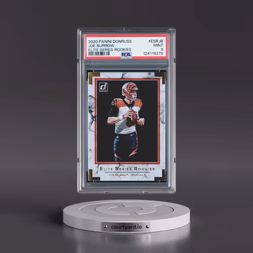 2020 Panini Donruss Elite Series #ESRJB Joe Burrow - Rookies (PSA 9 MINT)