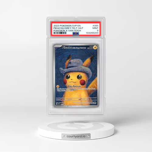 2023 Pokémon Svp EN-SV Black Star Promo #085 Pikachu With Grey Felt Hat - Pokemon X Van Gogh (PSA 9 MINT)