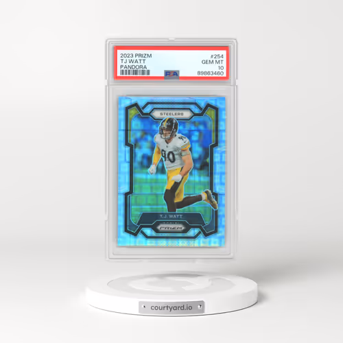 2023 Panini Prizm #254 TJ Watt - Pandora (PSA 10 GEM MINT)
