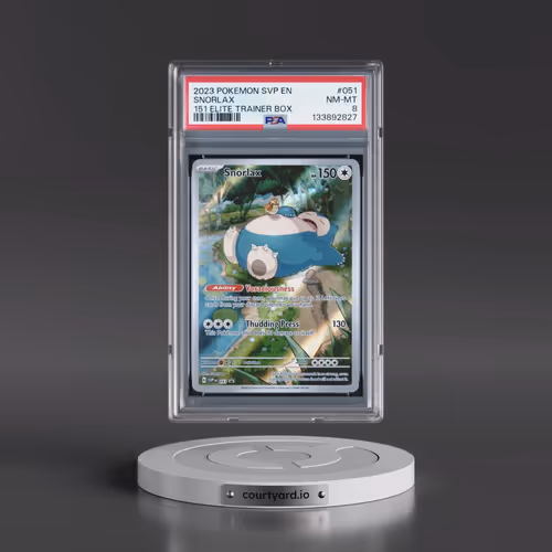 2023 Pokémon Svp EN-SV Black Star Promo #051 Snorlax - 151 Elite Trainer Box (PSA 8 NM-MT)