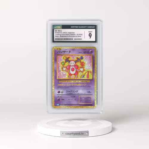 2023 Trading Card Game Classic - CLF, CLL, CLK #013/032 Mr. Mime - Holo Blastoise & Suicune ex Deck - CLK (CGC 9 MINT)