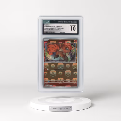 2023 Pokémon Card 151 #037/165 Vulpix - Reverse Holo Master Ball (CGC 10 GEM MINT)