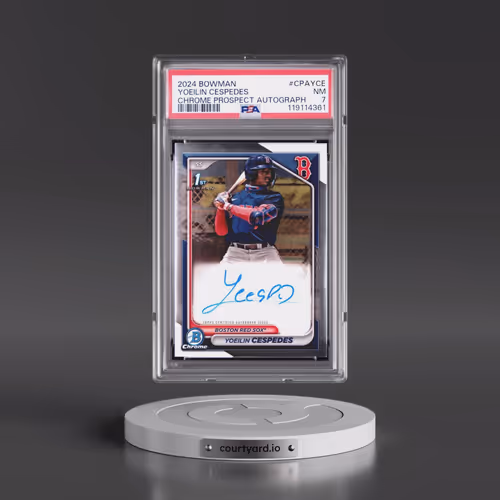 2024 Bowman Chrome Prospect Autographs #CPAYCE Yoeilin Cespedes (PSA 7 NM)