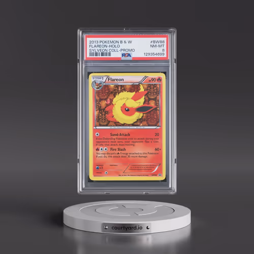2013 Pokémon Black & White Promo #BW88 Flareon - Holo Sylveon Collection (PSA 8 NM-MT)