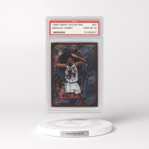 1996 Finest #82 Marcus Camby - w/Coating (PSA 10 GEM MINT)